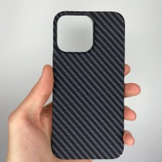 Чехол-накладка Carbon MagSafe для Apple iPhone 14 Pro Max (Чёрный)