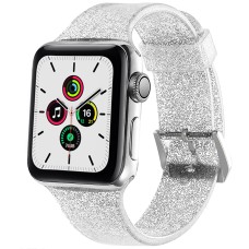 Ремешок Apple Watch Silicone Glitter 38 / 40mm (Nacre)