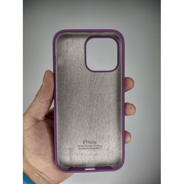 Силикон Original Round Case Apple iPhone 14 Pro Max (28) Brinjal