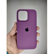 Силикон Original Round Case Apple iPhone 14 Pro Max (28) Brinjal