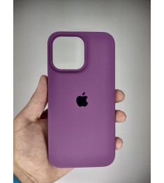 Силикон Original Round Case Apple iPhone 14 Pro Max (28) Brinjal