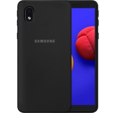 Силикон Original Case Samsung Galaxy A01 Core (Чёрный)