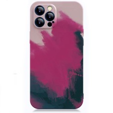 Силикон WAVE Watercolor Case iPhone 12 Pro Max (pink/black)