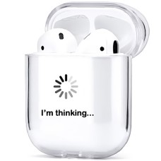 Чехол для наушников Clear Case Apple Airpods (I`m thinking ...)