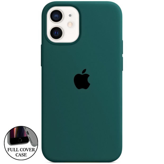 Силикон Original Round Case Apple iPhone 12 Mini (69) Atrovirens