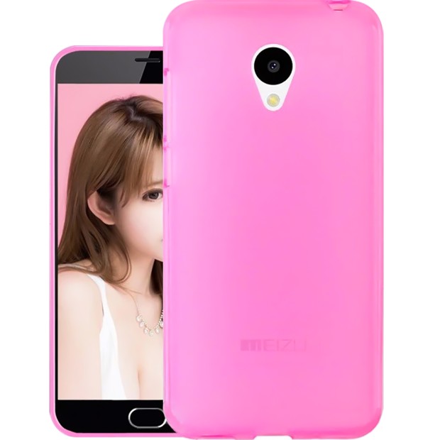 Силиконовый чехол Original Meizu M5 (Pink)