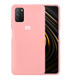 Силикон Original 360 Case Logo Xiaomi Poco M3 (Розовый)