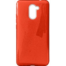 Силикон Glitter Huawei Y7 Prime (2017) (Красный)