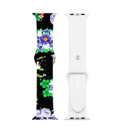 Ремешок Print Apple Watch Silicone 38 / 40 mm (Flowers 9)