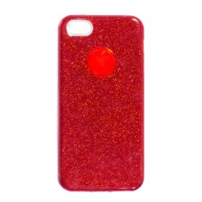 Силиконовый чехол Candy Apple iPhone 5 / 5s / SE (красный)