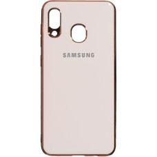 Силиконовый чехол Zefir Case Samsung Galaxy A20 / A30 (2019) (Розовое-золото)