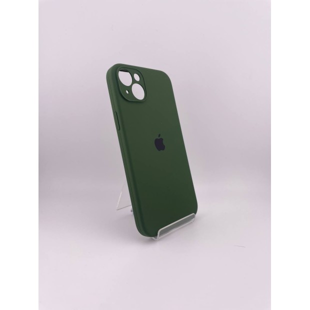 Силикон Original RoundCam Case Apple iPhone 14 Plus (73) Forest Green