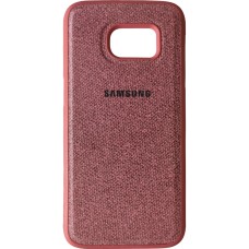 Силикон Textile Samsung Galaxy S7 (Бордовый)