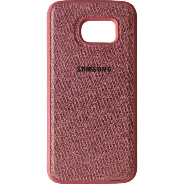 Силикон Textile Samsung Galaxy S7 (Бордовый)
