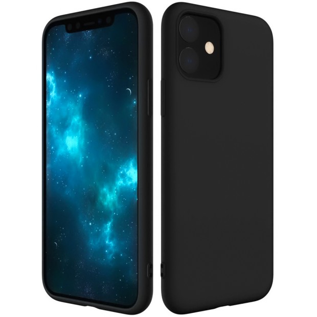 Силиконовый чехол iNavi Color Apple iPhone 11 (Чёрный)