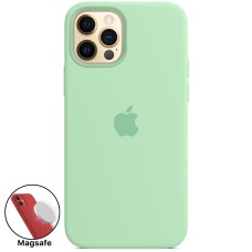 Силикон Original MagSafe Case Apple iPhone 12 Pro Max (Pistachio)