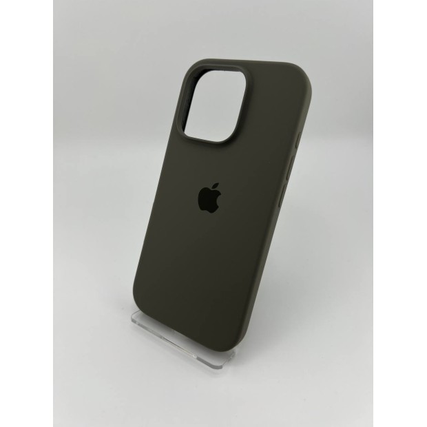 Силикон Original Round Case Apple iPhone 16 Pro (19) Dark Grey