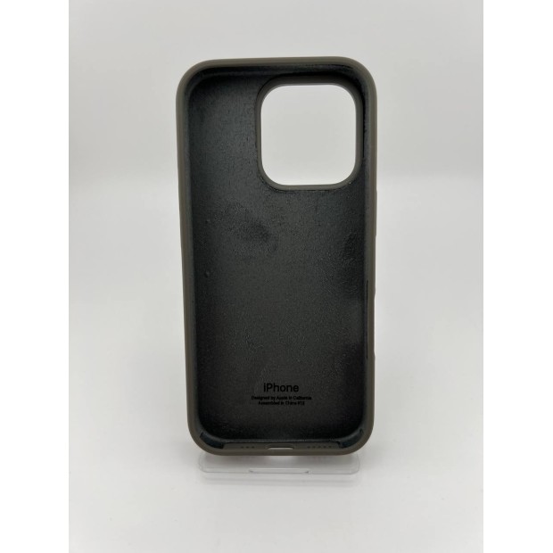 Силикон Original Round Case Apple iPhone 16 Pro (19) Dark Grey