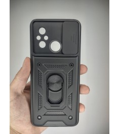 Бронь-чехол Ring Serge Armor ShutCam Case Xiaomi Redmi 12C / 11A (Чёрный)