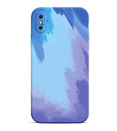 Силікон WAVE Watercolor Case iPhone XS Max (blue)
