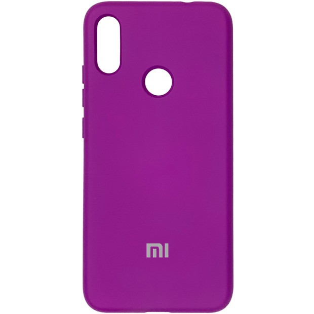 Силикон Original Case (HQ) Xiaomi Redmi Note 7 (Сиреневый)