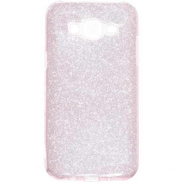 Силиконовый чехол Glitter Samsung Galaxy J2 (2016) J200 (розовый)