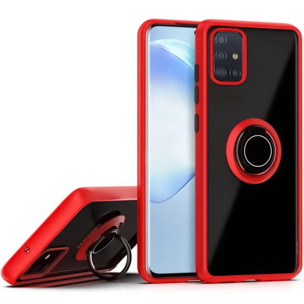 Накладка Totu Ring Armor Case Samsung Galaxy A51 (2020) (Красный)