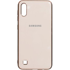 Силиконовый чехол Zefir Case Samsung Galaxy A10 (2019) (Розовое-золото)