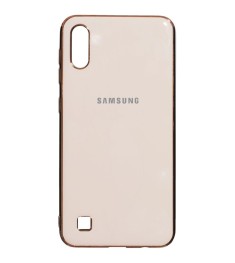 Силиконовый чехол Zefir Case Samsung Galaxy A10 (2019) (Розовое-золото)