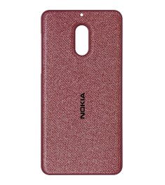 Силикон Textile Nokia 6 (Бордовый)