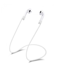 Силиконовый шнурок для Apple Airpods 70cm (Белый)