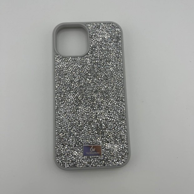 Чехол Bling World Rock Diamond iPhone 15 (White Titanium)