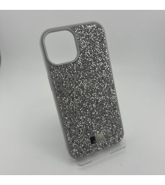 Чехол Bling World Rock Diamond iPhone 15 (White Titanium)