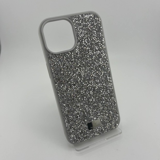 Чехол Bling World Rock Diamond iPhone 15 (White Titanium)