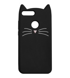 Силикон Kitty Case Huawei P Smart (Черный)