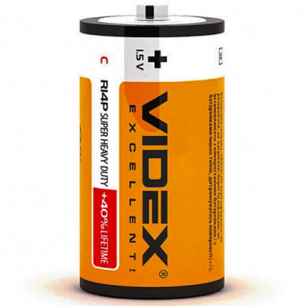 Батарейка Videx R14P C 1.5V