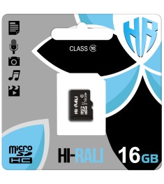 Карта памяти Hi-Rali MicroSDHC 16Gb (Class 10)