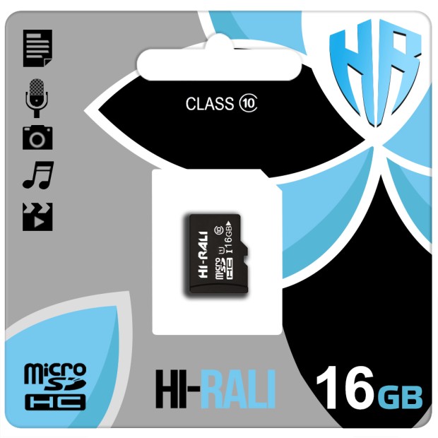 Карта памяти Hi-Rali MicroSDHC 16Gb (Class 10)