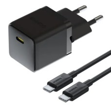 СЗУ-адаптер Baseus Palm 20W PD (1Type-C) + кабель Type-C - Type-C (Чёрный) P10111602113-01