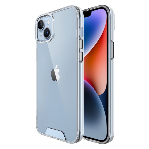 Силикон Space Case Apple iPhone 14 Plus (Прозрачный)