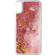 Силикон Liquid Fashion Apple iPhone X / XS (Pink Stars)