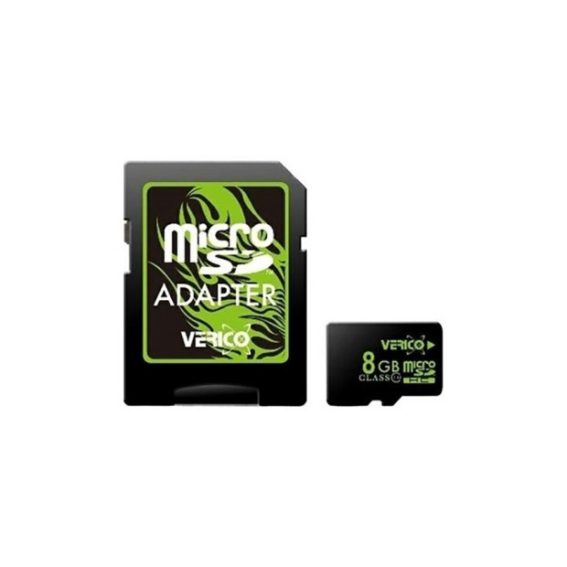 Карта памяти Verico 8Gb Class 10 + SD Adapter