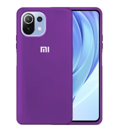 Силикон Original 360 Case Logo Xiaomi Mi 11 Lite (Сиреневый)