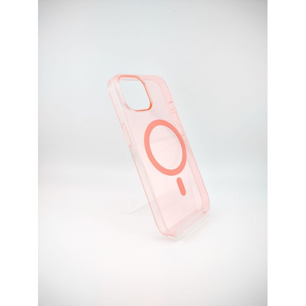 Чехол Clear Case Premium with MagSafe Apple iPhone 15 (Pink Sand)