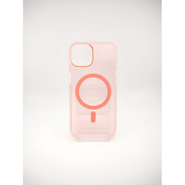 Чехол Clear Case Premium with MagSafe Apple iPhone 15 (Pink Sand)