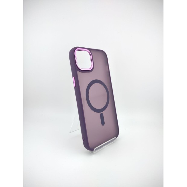 Накладка Totu Space Magsafe Apple iPhone 15 Plus (Тёмно-фиолетовый)