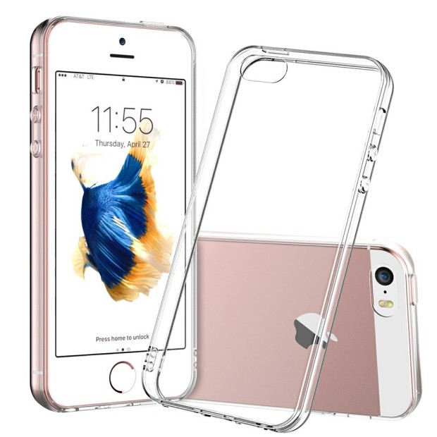 Силиконовый чехол QU Case Apple iPhone 5 / 5s / SE (Прозрачный)