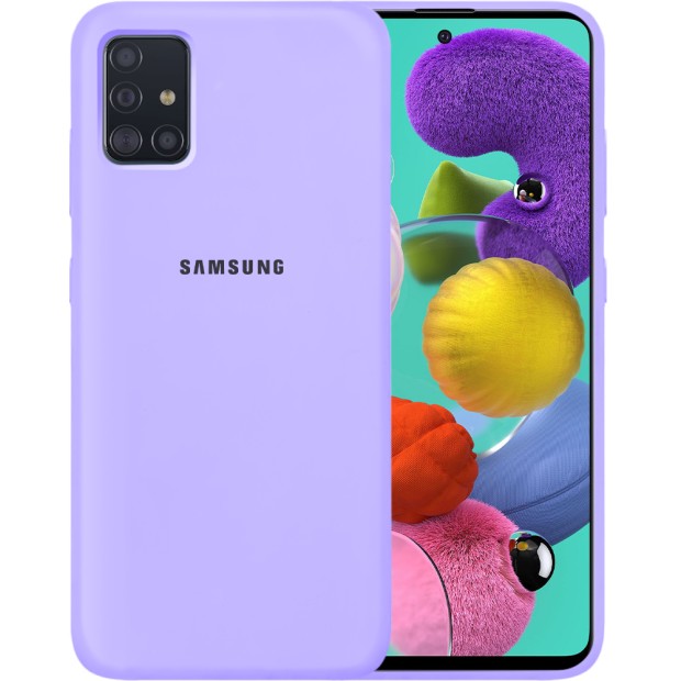 Силикон Original Case Samsung Galaxy A51 (2020) (Фиалковый)