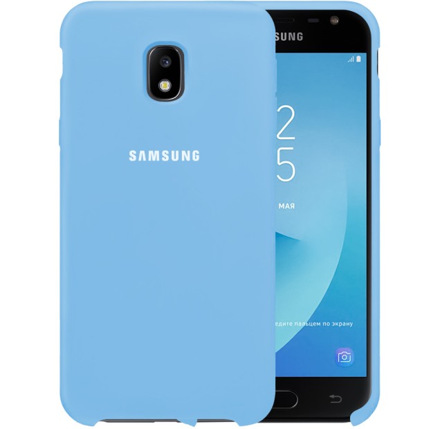 Силикон Original Case HQ Samsung Galaxy J3 (2017) J330 (Светло-голубой)