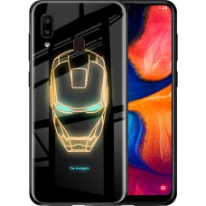 Накладка Luminous Glass Case Samsung A20 / A30 (2019) (Ironman)